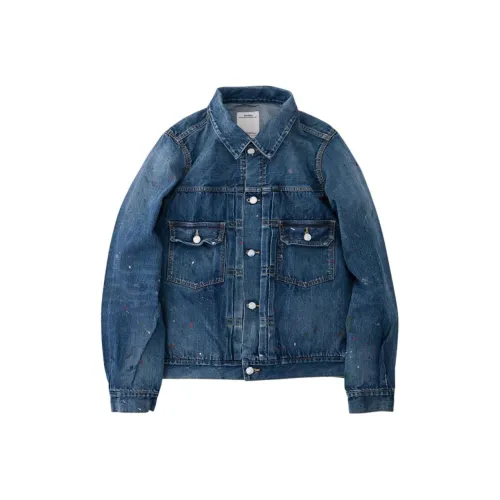 Visvim Мужские синие джинсовые куртки