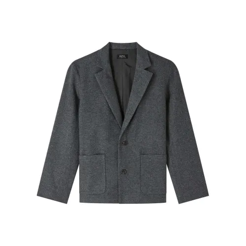A.P.C FW24 Бизнес-костюм мужской угольно-серый