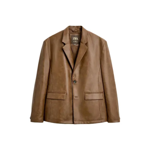 ZARA Коричневый Мужской Деловые костюмы