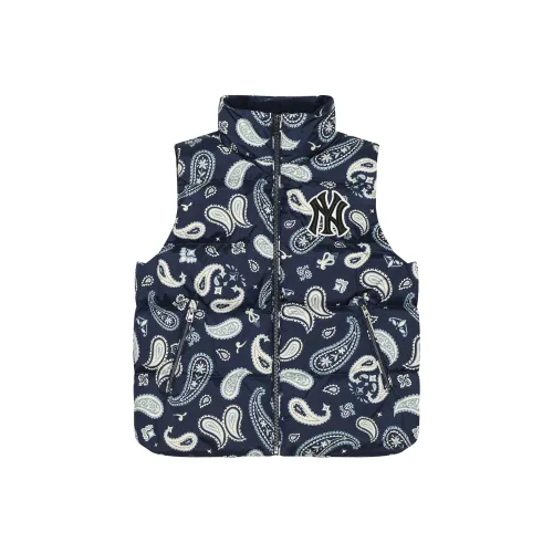 Mlb Base Logo Темно-морской синий Унисекс Пуховый жилет