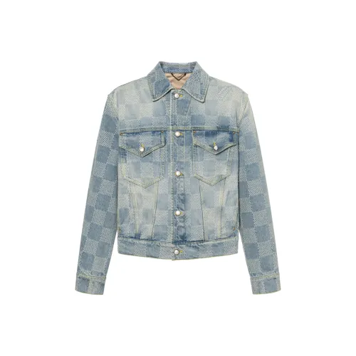 LOUIS VUITTON SS24 Denim Jacket Men's Blue LOUIS VUITTON SS24 Деним Куртка Мужская Синяя