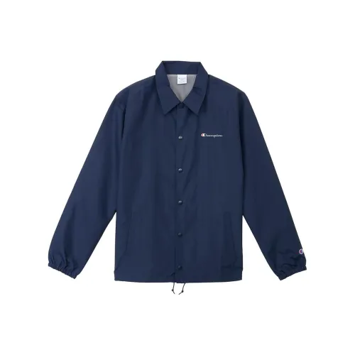 Champion FW24 Куртки и Пальто Мужской Морской Синий