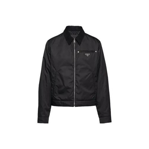 PRADA Мужские черные куртки