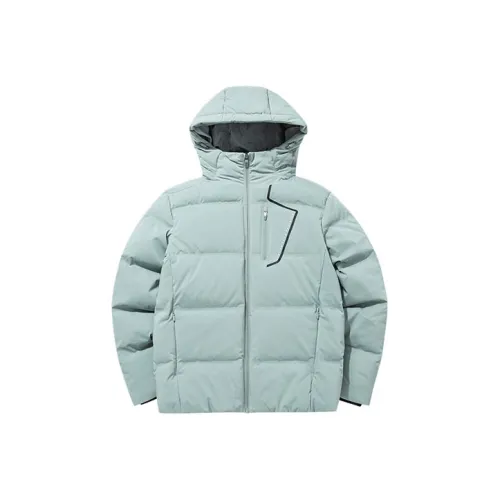 Anta Бобовый Серый Зеленый Мужской Пуховик