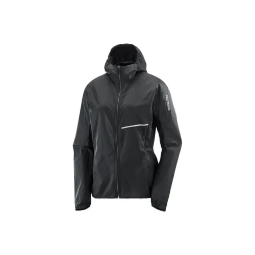 Salomon Sense AERO Ветер Куртки и Пальто Унисекс Темно-черный
