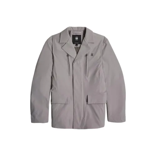 Г Звезда RAW Cargo Zip Tech Blazer Бизнес Костюм Мужской Серый