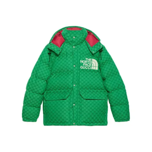 GUCCI X The North Face Зеленый Мужской Пуховик