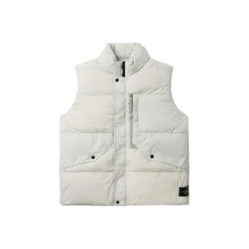 Stone Island Экрю Мужские Жилеты