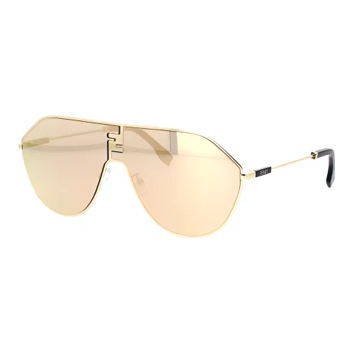 FENDI Ацетат Нерегулярной Формы Солнцезащитные Очки Женские Золотые