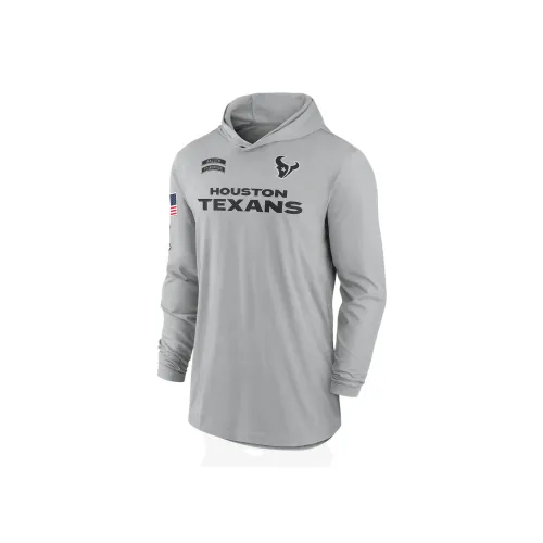 nike Dri FitNFL FW24 Houston Texans Salute To Service Edge Талисман LOCKUP Толстовка Мужская Планшет Серебряный
