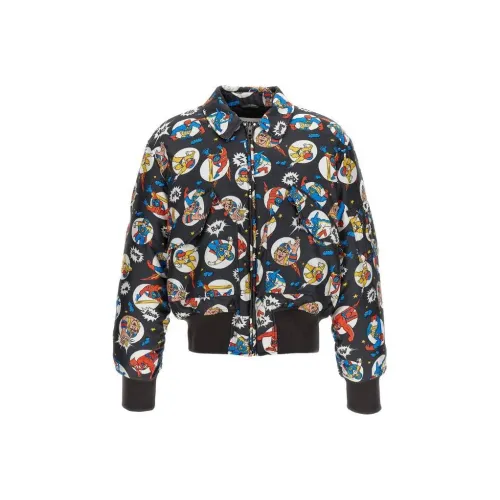 MOSCHINO Мужские черные куртки