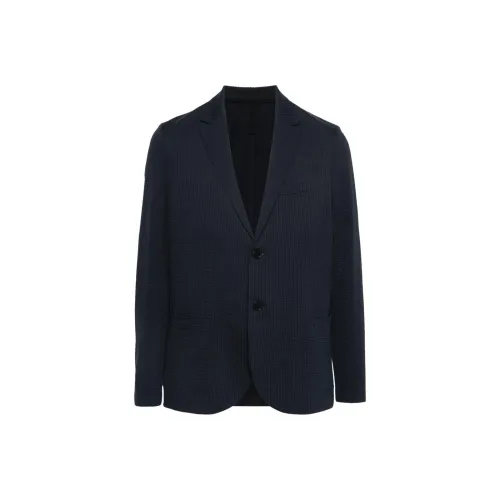 HARRIS WHARF LONDON Бизнес-костюм Пальто Мужской Морской Синий