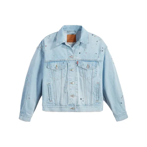 Levis Синие Унисекс Джинсовые Куртки