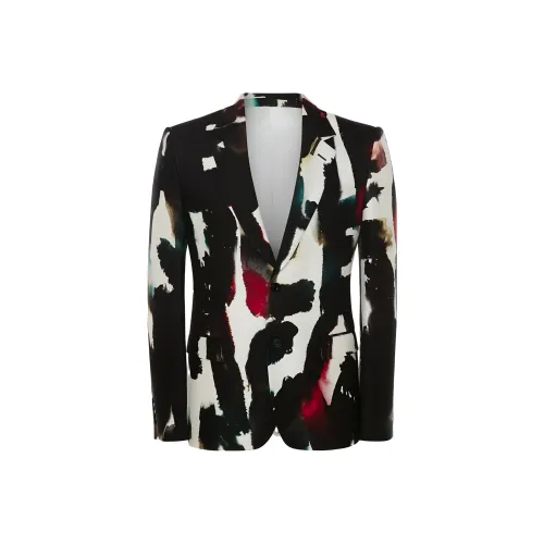 Alexander McQueen Черные Мужские Деловые Костюмы