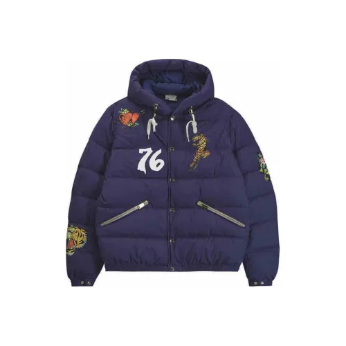 ED HARDY X BRUNO FW24 Down Jacket Men's Midnight Blue
