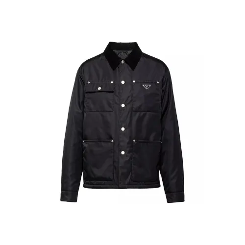 PRADA Мужские черные куртки