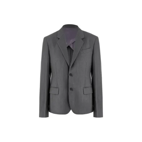 FERRAGAMO Бизнес-костюм Пальто Мужской Угольный Серый