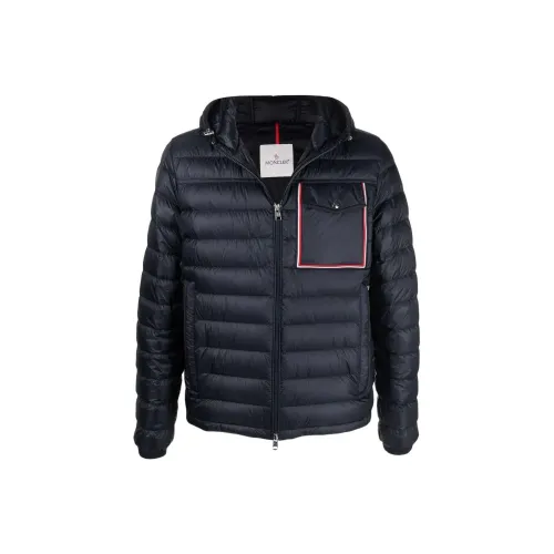 MONCLER SS22 Темно-синий Синий Мужской Пуховик