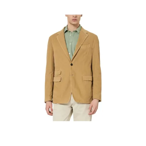 Massimo Alba SS24 Бизнес-костюм Пальто Мужской Желтый