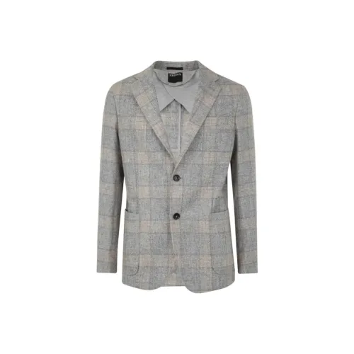 Ermenegildo Zegna Серые Мужские Куртки