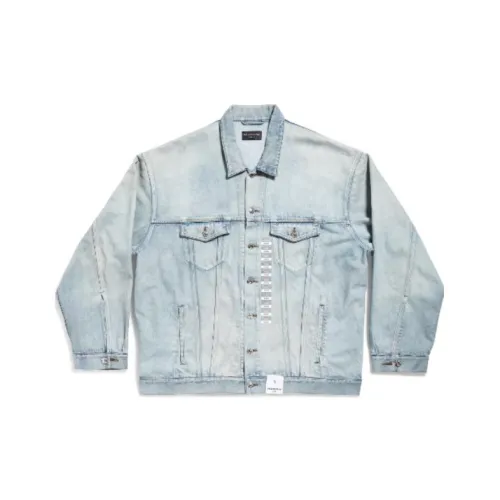 Balenciaga SS24 Denim Jacket Unisex Loose Fit Blue Баленсиага SS24 Деним Куртка Унисекс Свободный крой Синий