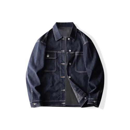 WILD LEADER Denim Jacket Unisex Blue WILD LEADER Деним Куртка Унисекс Синий