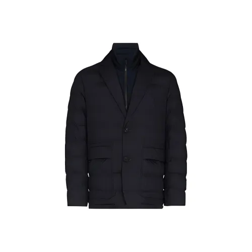 Ermenegildo Zegna Черный Мужской Пуховик