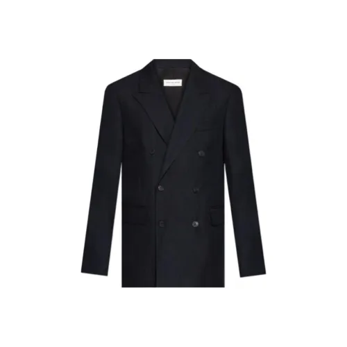 DRIES VAN NOTEN Бизнес-костюм Пальто Мужской Морской Синий