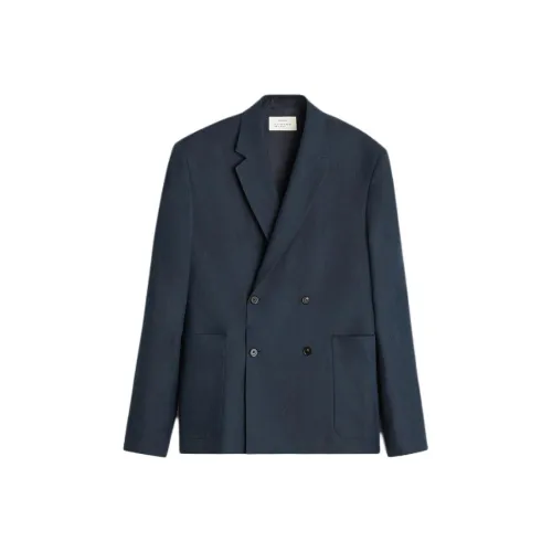 ZARA Морской синий Мужские Деловые костюмы