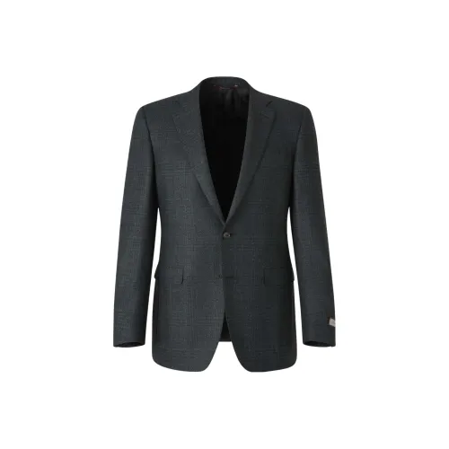 Canali Бизнес-костюм мужской темно-зеленый