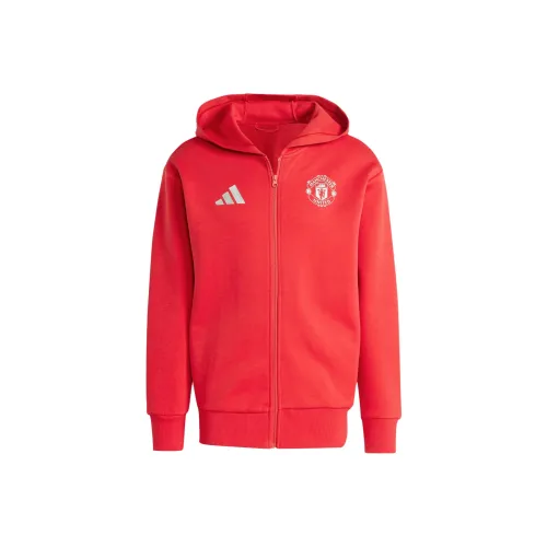 Adidas Manchester United Anthem Куртка Куртки Пальто Мужской Красный