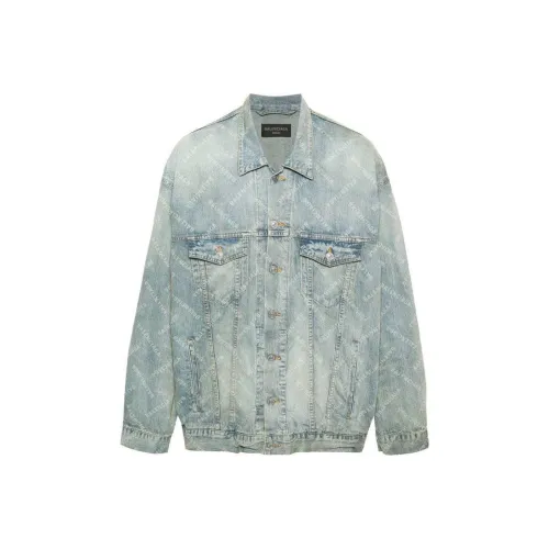 Balenciaga Denim Jacket Loose Fit Unisex Indigo Баленсиага Деним Куртка Свободного кроя Унисекс Индиго