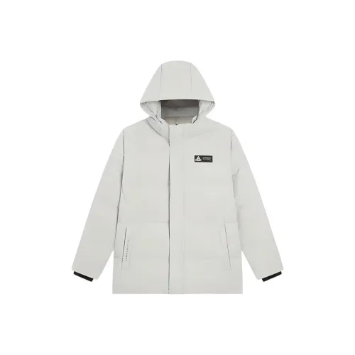 PEAK Пуховик Мужской Белый Серый Зеленый