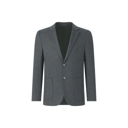 SHANSHAN Бизнес-костюм мужской серый саржа