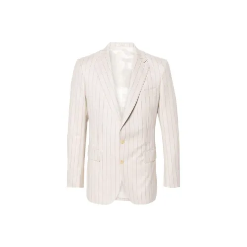 FURSAC SS24 Бизнес Костюм Пальто Мужской Светлый Бежевый