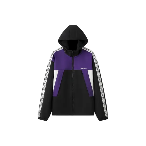 YK&YB Черно-фиолетовый Унисекс Ветровки
