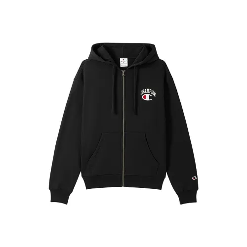 Champion Толстовка Европейская версия Унисекс Черный