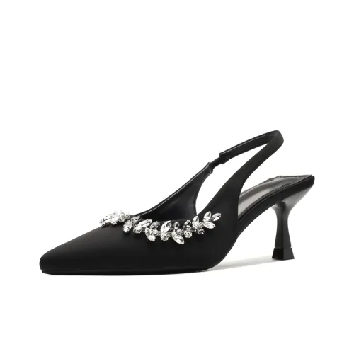 Beijiani Узкий каблук Высокие каблуки 7 см Женские Черный