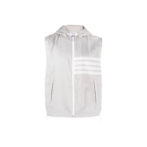 THOM BROWNE Серый Мужской Жилеты