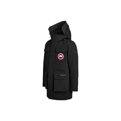 Canada Goose Trillium FW21 Однотонный С капюшоном Облегающий MID Длина Пуховик Мужской Черный