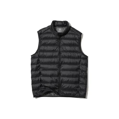 UNIQLO Черный Мужской Пуховый жилет