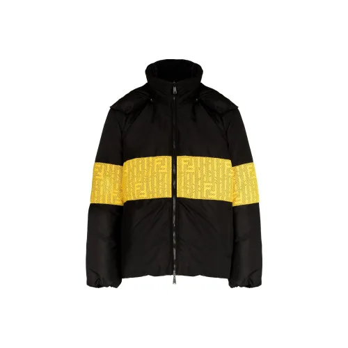 Fendi Мужские Черные Пуховики