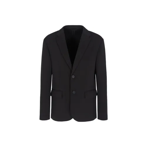 ARMANI EXCHANGE SS24 Бизнес Костюм Пальто Мужской Черный