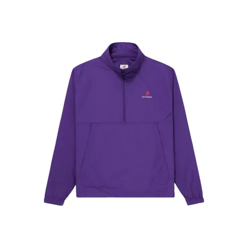 New Balance совместный бренд MADE IN USA QUARTER ZIP Фиолетовый Мужские Куртки