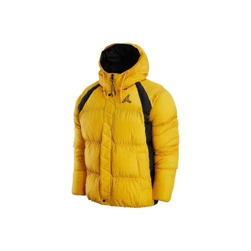 Джордан Хлопковый пуховик мужской жёлтый