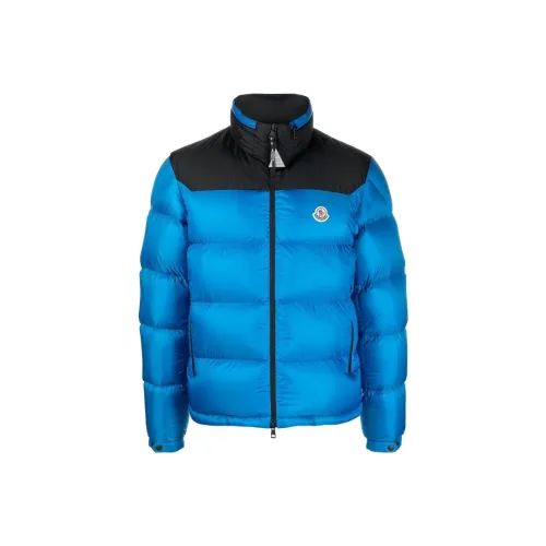 MONCLER Синий Мужской Пуховик