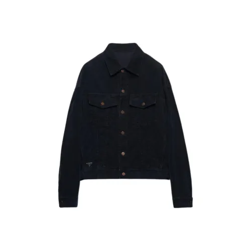 PRADA Куртки и Пальто Мужской Темно-синий Синий