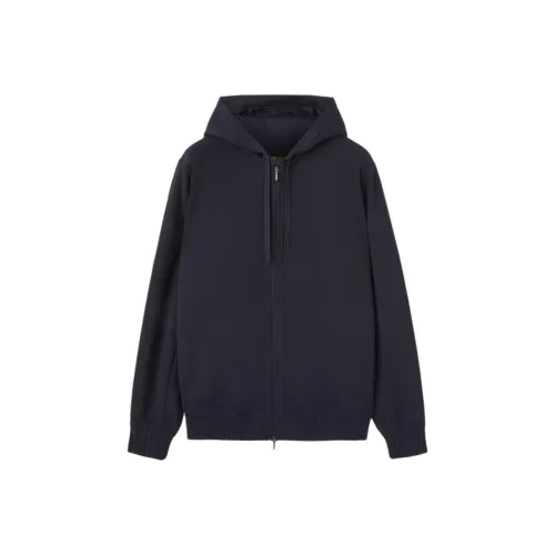 Loro Piana Темно-синие мужские куртки