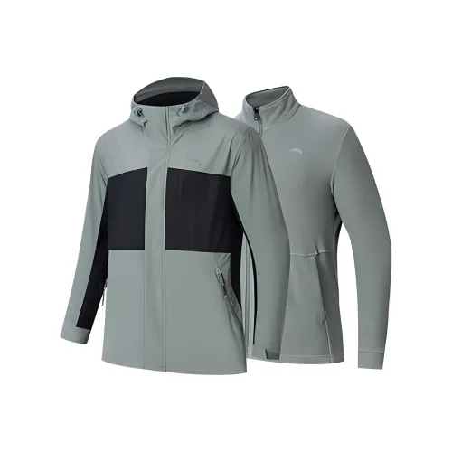 ANTA Outdoor Collection Куртки и Пальто Мужской Асфальтовый Серый Основной Черный