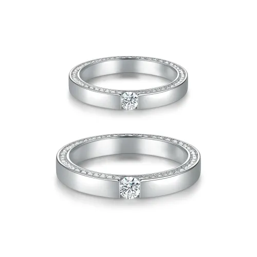 ACROWM Кольца из меди с серебряным покрытием унисекс